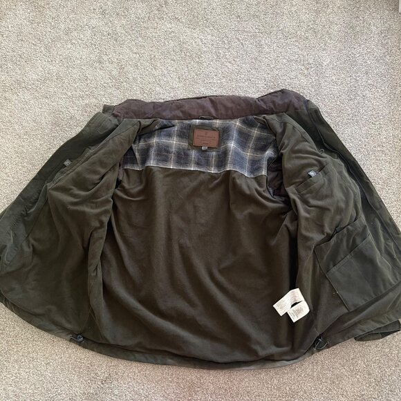 Vintage Rugged Elements Barn Work Utility Olive Green Birding Farm Coat XXL - Picture 5 of 10